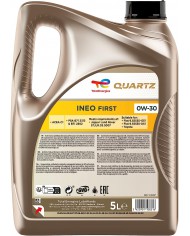 Total Quartz Ineo First 0 W-30 olio motore completamente sintetico Low Saps auto, 5 litro Total Quartz Ineo First 0 W-30 olio motore completamente sintetico Low Saps auto, 5 litro