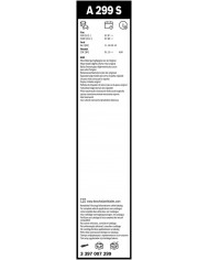 Bosch Automotive Tergicristall Aerotwin A299S, Lunghezza 600Mm/340Mm, 1 Set Per Parabrezza Anteriore, ‎5 x 3.4 x 60 cm 20 grammi