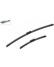 Bosch Automotive Tergicristall Aerotwin A299S, Lunghezza 600Mm/340Mm, 1 Set Per Parabrezza Anteriore, ‎5 x 3.4 x 60 cm 20 grammi
