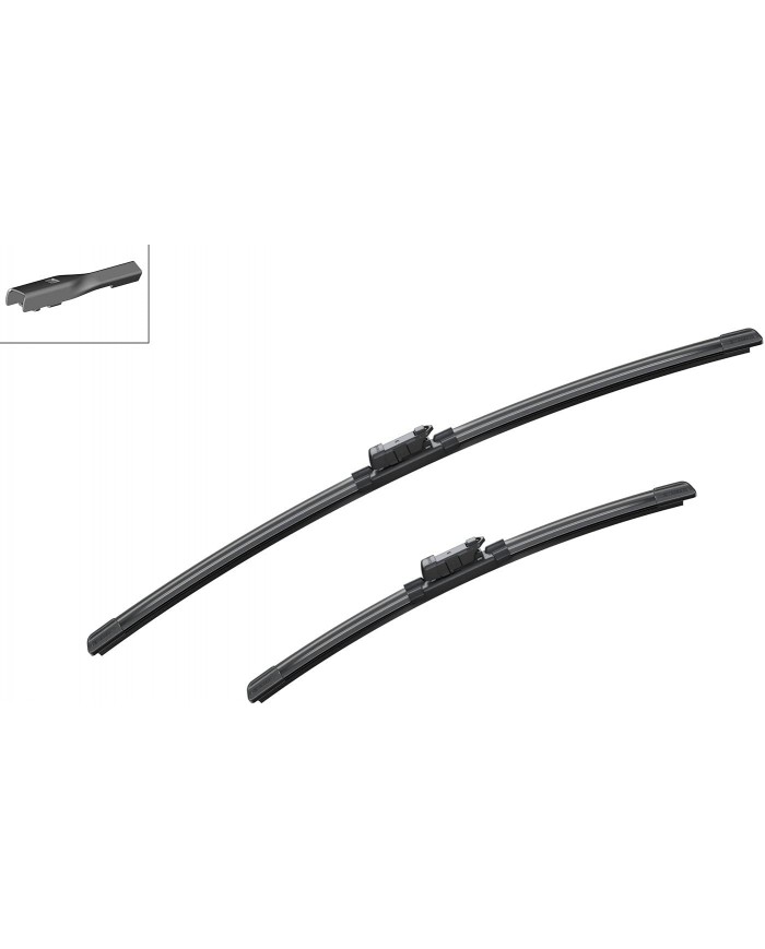 Bosch Automotive Tergicristalli Aerotwin A555S, Lunghezza 600Mm/400Mm, 1 Set Per Parabrezza Anteriore, 69.8 x 5.31 x 3.91 cm Bosch Automotive Tergicristalli Aerotwin A555S, Lunghezza 600Mm/400Mm, 1 Set Per Parabrezza Anteriore, 69.8 x 5.31 x 3.91 cm
