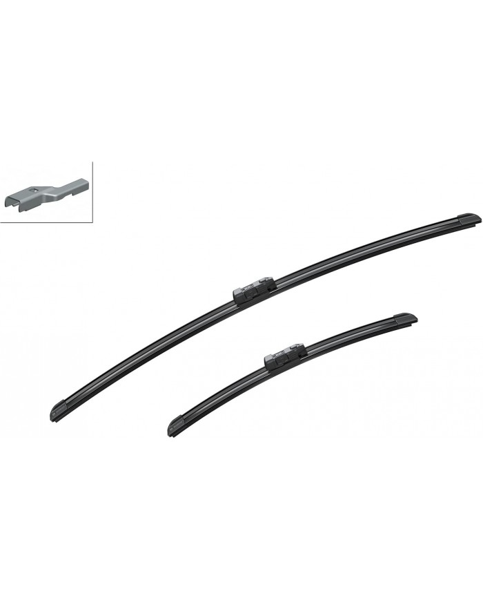 Tergicristalli Bosch Aerotwin A432S, Lunghezza 650mm/380mm, 1 set per parabrezza anteriore Tergicristalli Bosch Aerotwin A432S, Lunghezza 650mm/380mm, 1 set per parabrezza anteriore