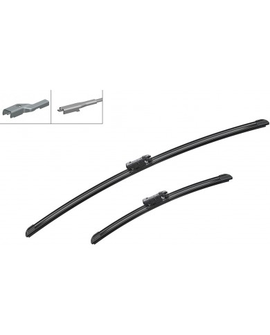 Bosch Automotive Tergicristalli Aerotwin Am466S, Lunghezza 650Mm/380Mm, 1 Set Per Parabrezza Anteriore Bosch Automotive Tergicristalli Aerotwin Am466S, Lunghezza 650Mm/380Mm, 1 Set Per Parabrezza Anteriore