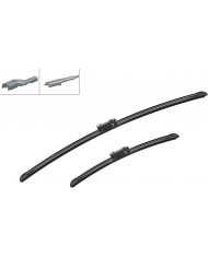 Bosch Automotive Tergicristalli Aerotwin Am466S, Lunghezza 650Mm/380Mm, 1 Set Per Parabrezza Anteriore Bosch Automotive Tergicristalli Aerotwin Am466S, Lunghezza 650Mm/380Mm, 1 Set Per Parabrezza Anteriore