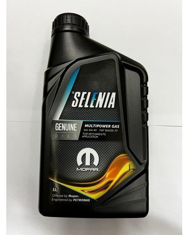 OLIO MOTORE AUTO SELENIA PETRONAS 5W40 MULTIPOWER GAS LITRI 4 OLIO MOTORE AUTO SELENIA PETRONAS 5W40 MULTIPOWER GAS LITRI 4