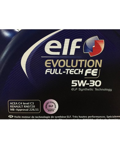 Elf - Olio motore Elf Evolution Full-Tech FE 5W-30 5 litri 5 litri  1 x 5 L Elf - Olio motore Elf Evolution Full-Tech FE 5W-30 5 litri 5 litri  1 x 5 L
