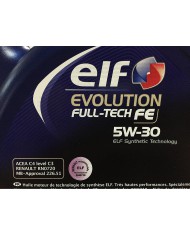 Elf - Olio motore Elf Evolution Full-Tech FE 5W-30 5 litri 5 litri  1 x 5 L