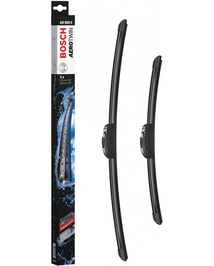 Bosch Automotive Tergicristalli Aerotwin Ar989S, Lunghezza 575Mm/400Mm, 1 Set Per Parabrezza Anteriore