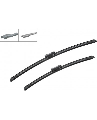Tergicristalli Bosch Aerotwin A696S, Lunghezza 550mm/450mm, 1 set per parabrezza anteriore Tergicristalli Bosch Aerotwin A696S, Lunghezza 550mm/450mm, 1 set per parabrezza anteriore