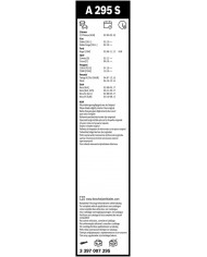 Tergicristalli Bosch Aerotwin A295S, Lunghezza 600mm/400mm, 1 set per parabrezza anteriore