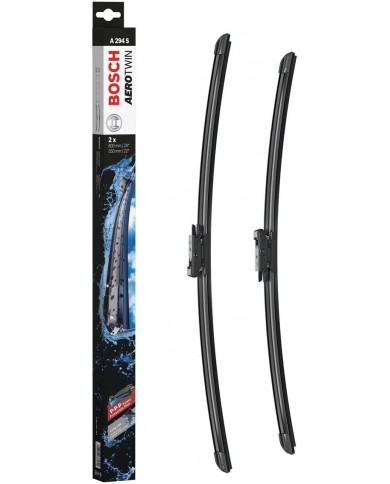 Tergicristalli Bosch Aerotwin A294S, Lunghezza 600mm/550mm, 1 set per parabrezza anteriore Tergicristalli Bosch Aerotwin A294S, Lunghezza 600mm/550mm, 1 set per parabrezza anteriore