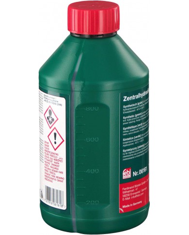 febi bilstein 06161 olio idraulico per impianto idraulico servosterzo (1 litro, verde, sintetico, -40° / +130° ) + sistema febi bilstein 06161 olio idraulico per impianto idraulico servosterzo (1 litro, verde, sintetico, -40° / +130° ) + sistema