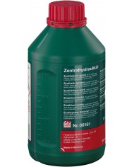 febi bilstein 06161 olio idraulico per impianto idraulico servosterzo (1 litro, verde, sintetico, -40° / +130° ) + sistema