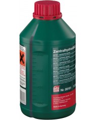 febi bilstein 06161 olio idraulico per impianto idraulico servosterzo (1 litro, verde, sintetico, -40° / +130° ) + sistema