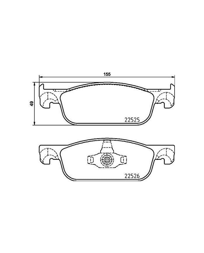 BREMBO P 68 065 - Pastiglie freno, 1 set/4 pezzi BREMBO P 68 065 - Pastiglie freno, 1 set/4 pezzi