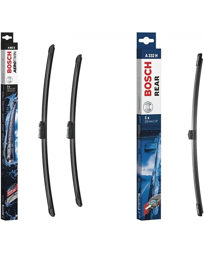 Tergicristalli Bosch Aerotwin A862S, Lunghezza 600mm/530mm, 1 set per parabrezza anteriore