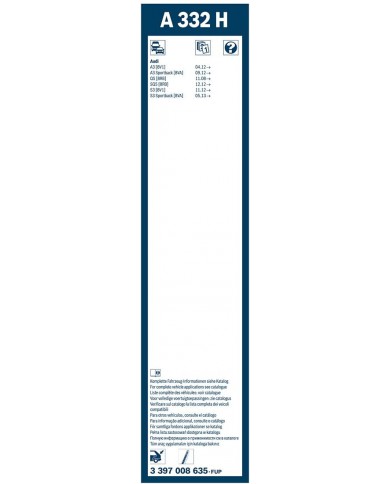 Tergicristalli Bosch Aerotwin A862S, Lunghezza 600mm/530mm, 1 set per parabrezza anteriore Tergicristalli Bosch Aerotwin A862S, Lunghezza 600mm/530mm, 1 set per parabrezza anteriore