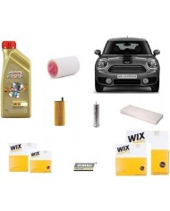 Kit Filtri Tagliando Countryman R60 Cooper D + 5 Litri Olio Castrol 5W30 Kit Filtri Tagliando Countryman R60 Cooper D + 5 Litri Olio Castrol 5W30