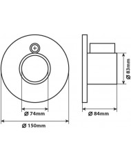 Lampa 98703 Antifurto Meccanico, Arancione Lampa 98703 Antifurto Meccanico, Arancione