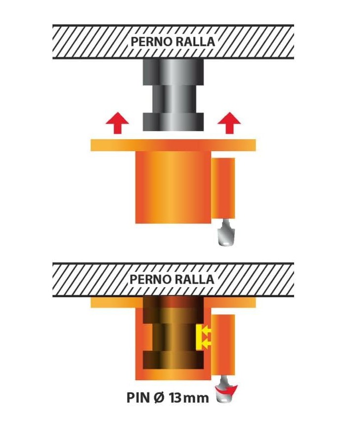 Lampa 98703 Antifurto Meccanico, Arancione Lampa 98703 Antifurto Meccanico, Arancione