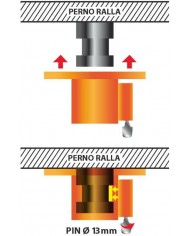 Lampa 98703 Antifurto Meccanico, Arancione Lampa 98703 Antifurto Meccanico, Arancione