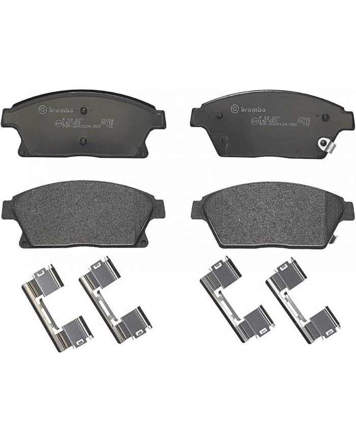Brembo P 59 077 - Pastiglia Freno, Anteriore, 1 Set/4 pezzi Brembo P 59 077 - Pastiglia Freno, Anteriore, 1 Set/4 pezzi