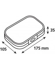 Lampa 90424 Supporto Magnetico per Moto, Nero, Taglia Unica