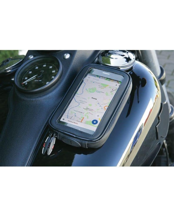 Lampa 90424 Supporto Magnetico per Moto, Nero, Taglia Unica