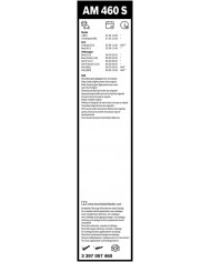 Tergicristalli Bosch Aerotwin AM460S, Lunghezza 530mm/450mm, 1 set per parabrezza anteriore Tergicristalli Bosch Aerotwin AM460S, Lunghezza 530mm/450mm, 1 set per parabrezza anteriore