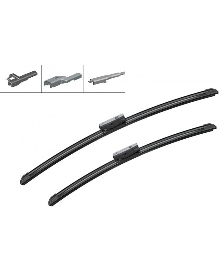 Tergicristalli Bosch Aerotwin AM460S, Lunghezza 530mm/450mm, 1 set per parabrezza anteriore Tergicristalli Bosch Aerotwin AM460S, Lunghezza 530mm/450mm, 1 set per parabrezza anteriore