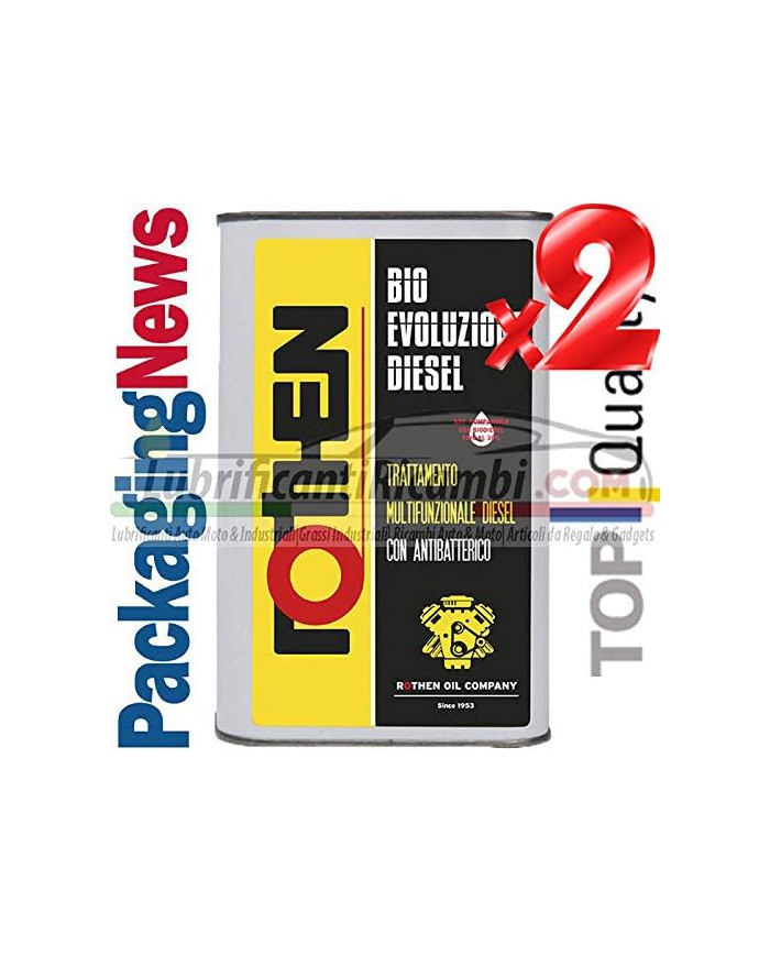 Rothen 2 Litri ADDITIVO Auto Top per Motori Diesel PULITORE Pulizia INIETTORI BIO Evoluzione Diesel - 2 Litri Rothen 2 Litri ADDITIVO Auto Top per Motori Diesel PULITORE Pulizia INIETTORI BIO Evoluzione Diesel - 2 Litri
