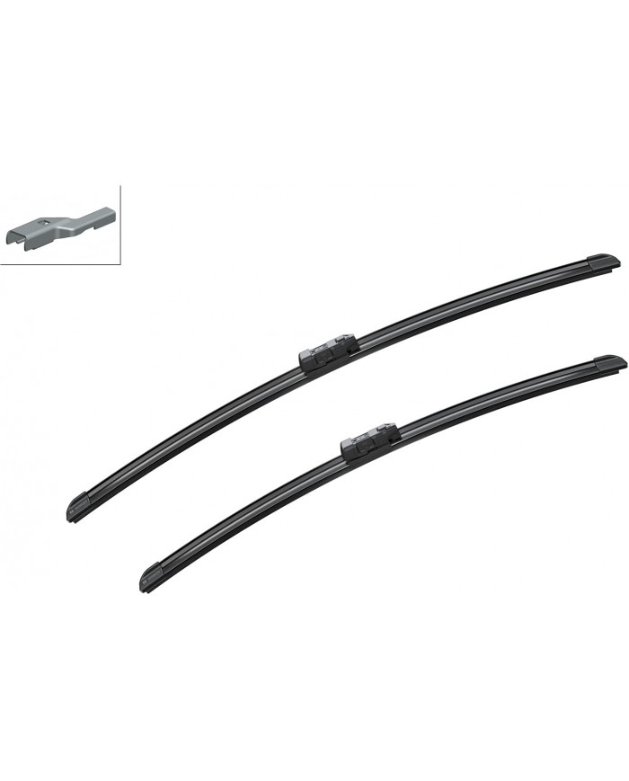 Tergicristalli Bosch Aerotwin A430S, Lunghezza 600mm/530mm, 1 set per parabrezza anteriore Tergicristalli Bosch Aerotwin A430S, Lunghezza 600mm/530mm, 1 set per parabrezza anteriore