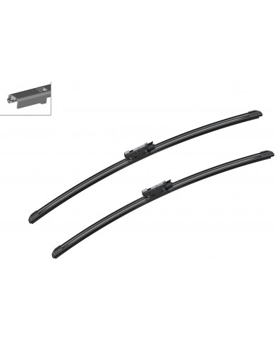 Tergicristalli Bosch Aerotwin A955S, Lunghezza 600mm/575mm, 1 set per parabrezza anteriore Tergicristalli Bosch Aerotwin A955S, Lunghezza 600mm/575mm, 1 set per parabrezza anteriore