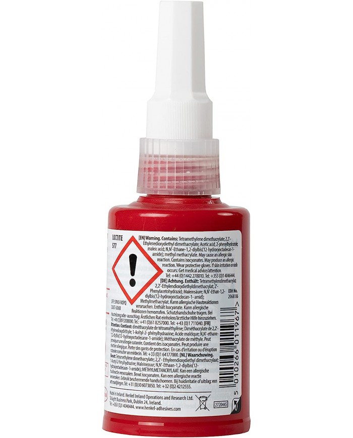 Loctite K978773 577 Fast cure Medium Strength pipe Seal, multicolore, 50 ml Loctite K978773 577 Fast cure Medium Strength pipe Seal, multicolore, 50 ml