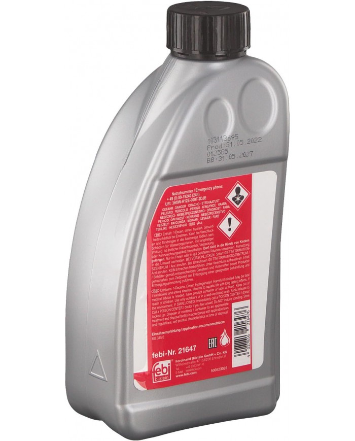 febi bilstein 21647 olio idraulico per servosterzo | MERCEDES BENZ