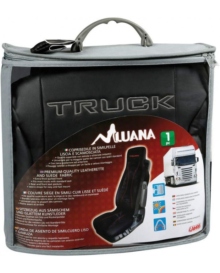 Lampa 97999 Luana, coprisedile in Skeentex per Camion - Nero/Beige