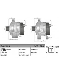 Denso DAN1020 Alternatore Denso DAN1020 Alternatore