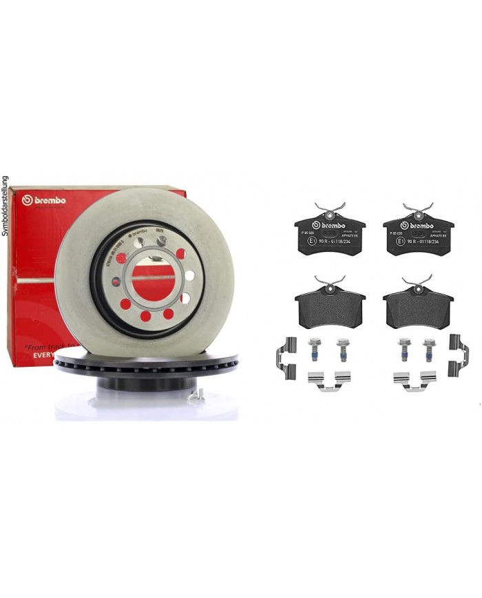 Brembo 08.7165.11 - Disco Freno con Verniciatura UV (Set di 2) - Posteriore Brembo 08.7165.11 - Disco Freno con Verniciatura UV (Set di 2) - Posteriore