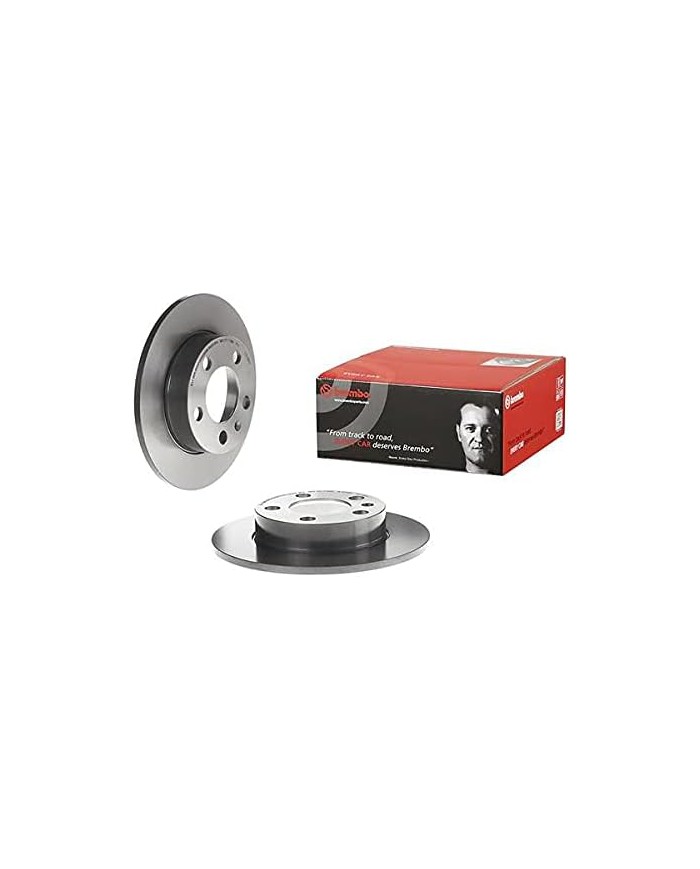 Brembo 08.7165.11 - Disco Freno con Verniciatura UV (Set di 2) - Posteriore