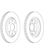 Ferodo DDF1140 - Premier Disco Freno - (confezione 2 pezzi) - Per Citroen Berlingo