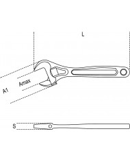 Beta 111 250 Chiavi regolabili a rullino con scala graduata cromate Beta 111 250 Chiavi regolabili a rullino con scala graduata cromate