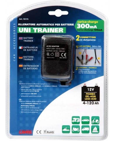 Lampa 70175 Uni Trainer, Allenatore Automatico per batterie 12V - 300 mA Lampa 70175 Uni Trainer, Allenatore Automatico per batterie 12V - 300 mA