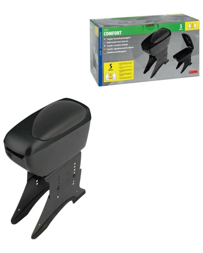 Lampa 00154 - Bracciolo portaoggetti, larghezza: 12 cm, colore: Nero, colore coperchio: Nero Lampa 00154 - Bracciolo portaoggetti, larghezza: 12 cm, colore: Nero, colore coperchio: Nero