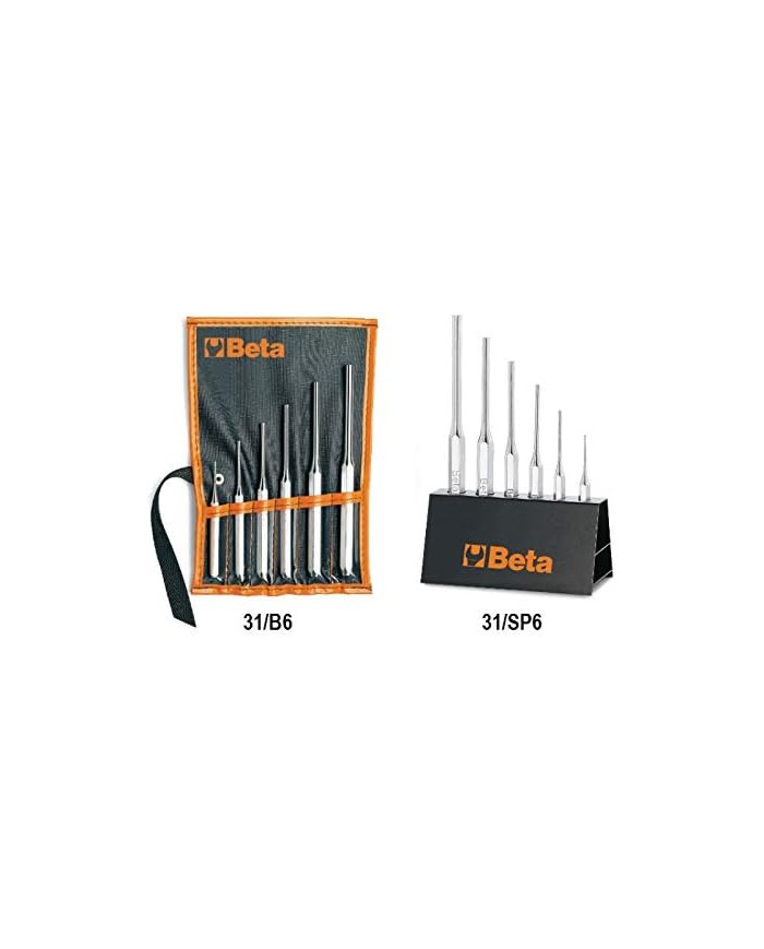 Beta 31/B6 - Serie di Cacciaspine - 6 Pezzi - da 2 a 8 mm Beta 31/B6 - Serie di Cacciaspine - 6 Pezzi - da 2 a 8 mm