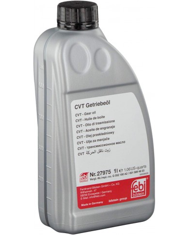 febi bilstein 27975 olio per cambi automatici (ATF) per trasmissione CVT | AUDI, MERCEDES BENZ, MINI (BMW) febi bilstein 27975 olio per cambi automatici (ATF) per trasmissione CVT | AUDI, MERCEDES BENZ, MINI (BMW)