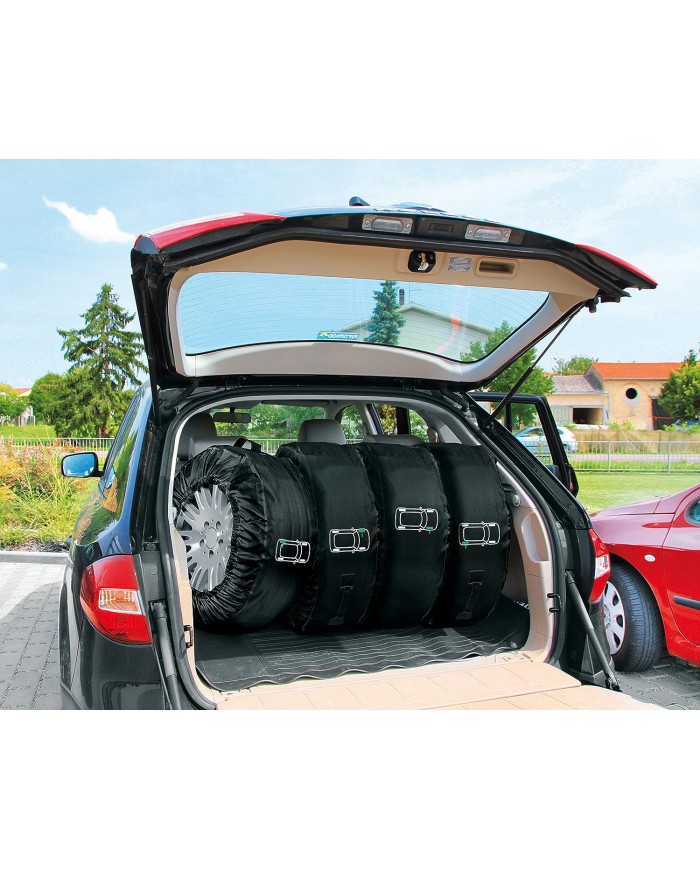 Lampa 15941 Tyre-Wrap Deluxe Set 4 Copriruota in Cordura Lampa 15941 Tyre-Wrap Deluxe Set 4 Copriruota in Cordura