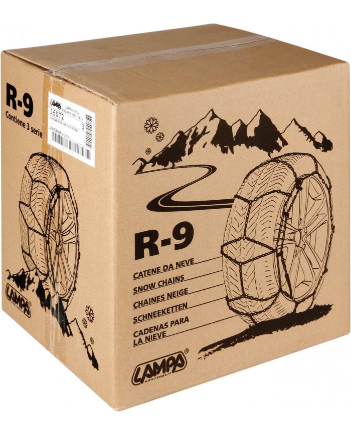 SNOWDRIVE 16080 Catene Neve Gruppo 14 Rombo, 9 mm SNOWDRIVE 16080 Catene Neve Gruppo 14 Rombo, 9 mm