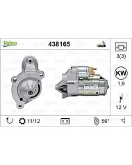 VALEO 438165 Motorino d'avviamento Potenza nominale: 1,9 kW Stop & Start: NO N° denti: 11/12 denti Voltaggio: 12 V Direzione di VALEO 438165 Motorino d'avviamento Potenza nominale: 1,9 kW Stop & Start: NO N° denti: 11/12 denti Voltaggio: 12 V Direzione di