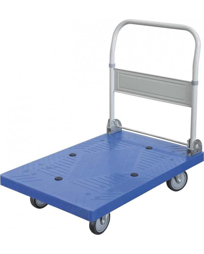 Fervi C300 Carrello con Piattaforma da 400 kg, Grigio/Ciano