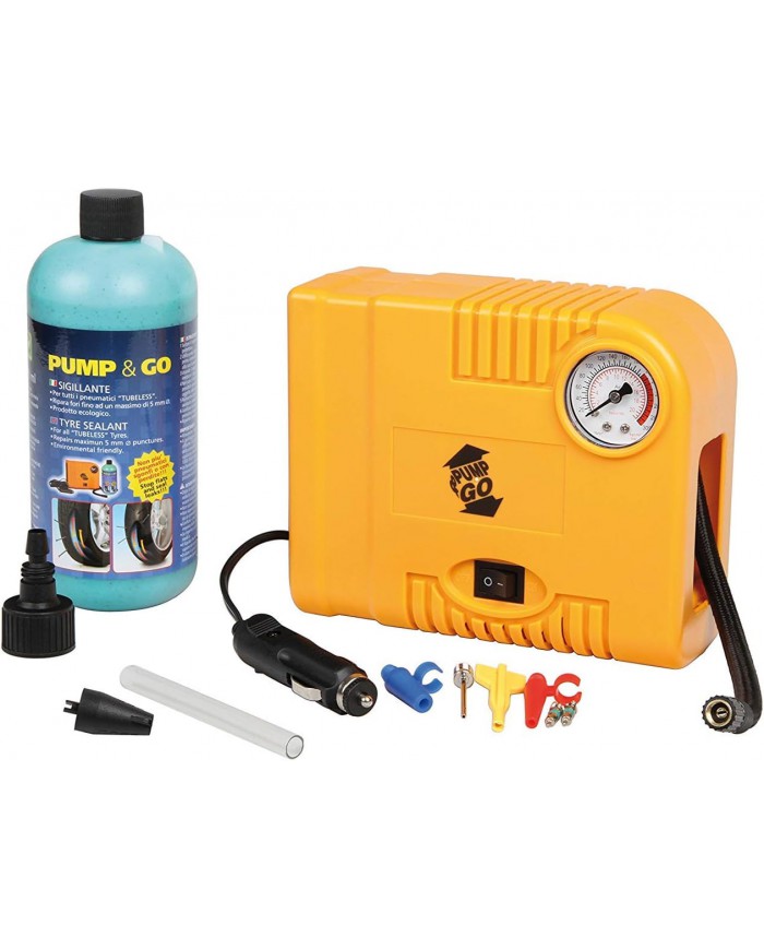 Kit riparazione pneumatici tubeless elettrico 12V Kit riparazione pneumatici tubeless elettrico 12V