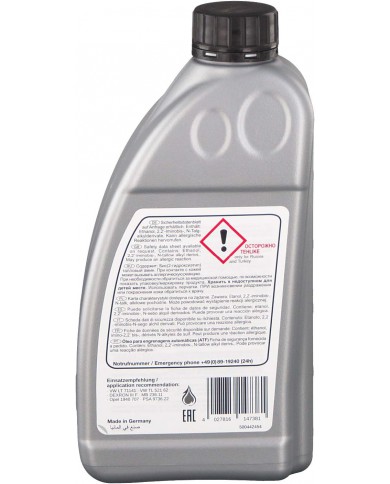febi bilstein 14738 olio per cambi automatici (ATF) | AUDI, BMW, PORSCHE, SEAT, SKODA, VW febi bilstein 14738 olio per cambi automatici (ATF) | AUDI, BMW, PORSCHE, SEAT, SKODA, VW